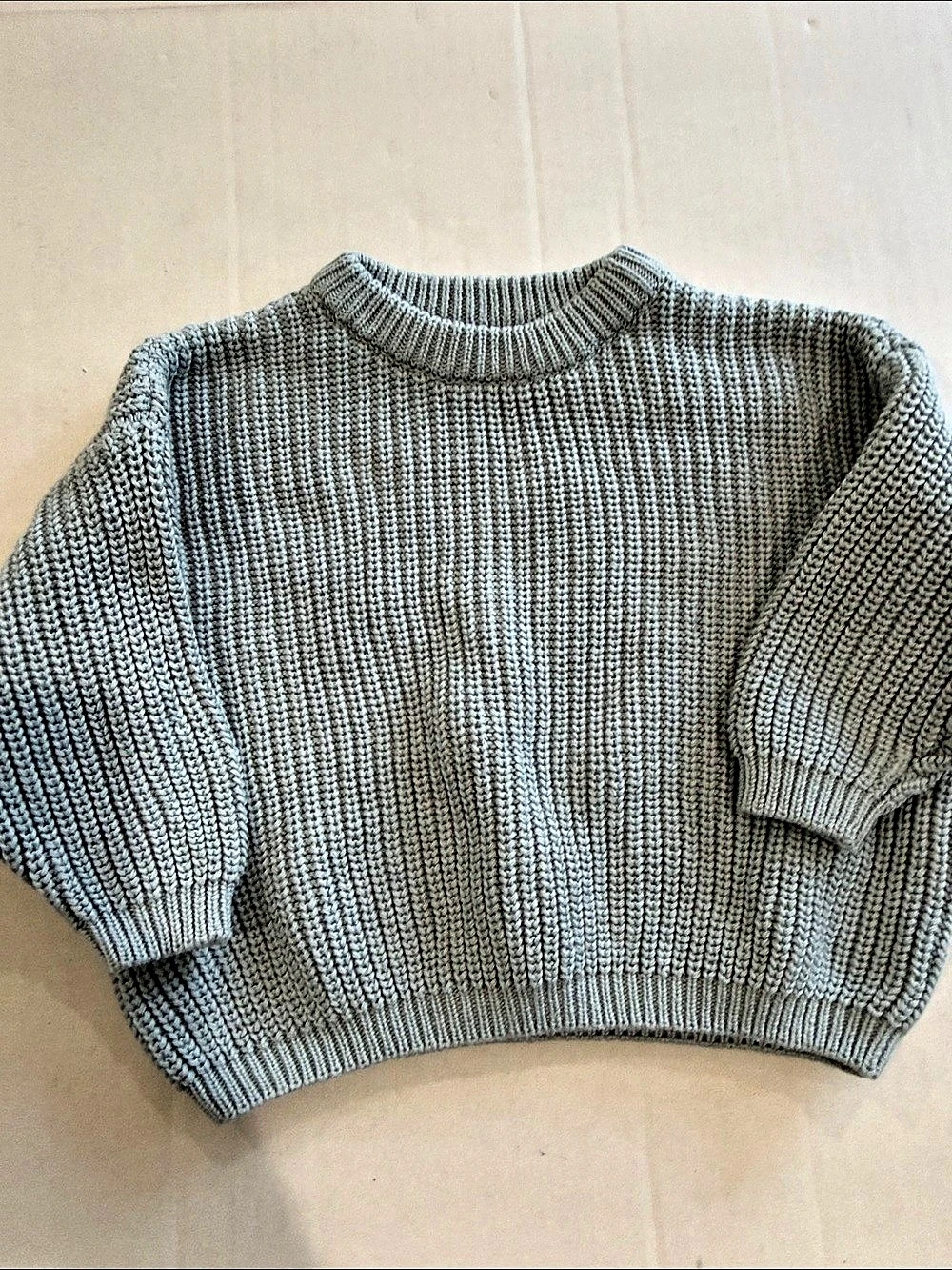 Bella Berry Chunky knit crewneck sweater 0-6